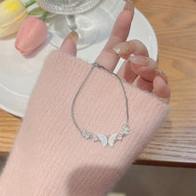 Load image into Gallery viewer, Fashion Butterfly Pull Bracelet Chain Simple Summer Party Wedding Jewelry Women Alloy Bracelet