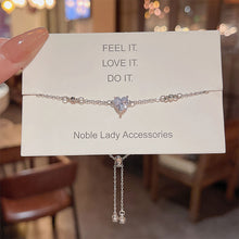 Load image into Gallery viewer, Fashion Heart Love Pull Bracelet Chain Simple Summer Party Wedding Jewelry Women Bracelet Lady Accessory Valentine Gift