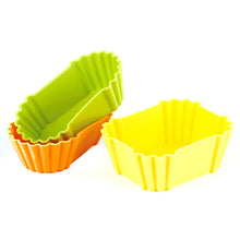 Load image into Gallery viewer, 3pcs Bento Divider Cup Reusable Silicone Dessert Sushi Separate Storage Accessories Food Lunch Box Liner Easy Clean Cake Mould