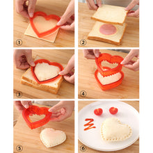 Load image into Gallery viewer, Sandwich Cutter and Sealer Set For Kids Lunch Sandwiches Decruster Uncrustables Maker Bread Toast Breakfast Making Mold