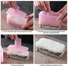 Load image into Gallery viewer, DIY Warship Sushi Mold Spam Mold Onigiri Rice Ball Mold Rectangular Sushi Maker Kitchen Accessories Kit Sushi
