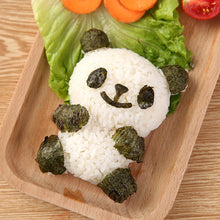 Load image into Gallery viewer, 4 in 1 Cute Panda Sushi Mold DIY Panda Rice Mold Plastic Bread Sandwich Cutter Cake Toast Mold Maker