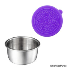 Load image into Gallery viewer, 304 Stainless Steel Salad Container Small Condiment Container with Lids Leakproof for Kids Lunch Containers Box Camping Hiking Outdoor Sauce Dispenser