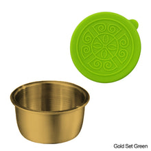 Load image into Gallery viewer, 304 Stainless Steel Salad Container Small Condiment Container with Lids Leakproof for Kids Lunch Containers Box Camping Hiking Outdoor Sauce Dispenser