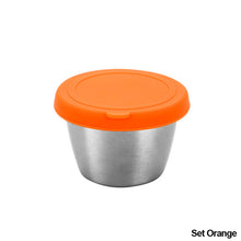 Load image into Gallery viewer, 304 Stainless Steel Salad Container Small Condiment Container with Lids Leakproof for Kids Lunch Containers Box Camping Hiking Outdoor Sauce Dispenser