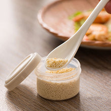 Load image into Gallery viewer, 4PCS/Set Transparent Sauce Bottle with Lid Portable Mini Seasoning Box Dispenser Condiment Salt Spice Jar Sauce Squeeze Bottle Camping Hiking Outdoor Sauce Dispenser