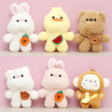 Load image into Gallery viewer, Cute Plush Cartoon Couple Animal Toy Keychain Decoration Pendant Gifts Wedding Party Guest Presents Bouquet Decoration Plush Toys