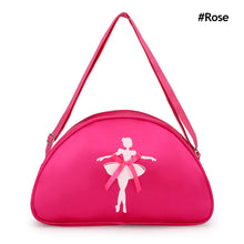 Load image into Gallery viewer, Children's Dance One Shoulder Backpack Latin Dance Ballet Triangle Style Nylon Schoolbag Girl Princess Dance Bag