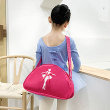Load image into Gallery viewer, Children's Dance One Shoulder Backpack Latin Dance Ballet Triangle Style Nylon Schoolbag Girl Princess Dance Bag