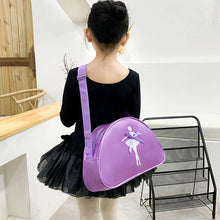 Load image into Gallery viewer, Children's Dance One Shoulder Backpack Latin Dance Ballet Triangle Style Nylon Schoolbag Girl Princess Dance Bag