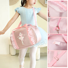 Load image into Gallery viewer, Children's One-Shoulder Dance Backpack Latin Dance Ballet Lace Lace Girl Princess Schoolbag New Fashion Dance Bag