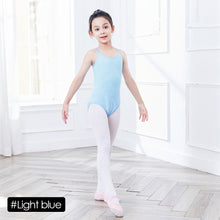 Load image into Gallery viewer, Children's Back Cross Double Suspender Jumpsuit Closed Crotch Ballet Dress Chinese Dance Dress Tight Summer Girl Training Dress Grade Test Dress