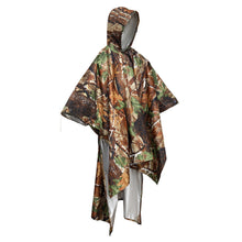 Load image into Gallery viewer, Portable Outdoor 3-In-1 One-Piece Raincoat Multifunctional Hiking Mountaineering Riding Rain Poncho Camping Temporary Sunshade Floor Mat