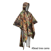 Load image into Gallery viewer, Portable Outdoor 3-In-1 One-Piece Raincoat Multifunctional Hiking Mountaineering Riding Rain Poncho Camping Temporary Sunshade Floor Mat
