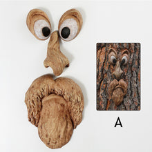 Load image into Gallery viewer, Tree Strange Features Resin Ornaments Funny Old Man Tree Face Outdoor Garden Creative Ornaments Easter Halloween Funky Decoration