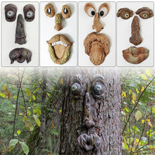 Load image into Gallery viewer, Tree Strange Features Resin Ornaments Funny Old Man Tree Face Outdoor Garden Creative Ornaments Easter Halloween Funky Decoration