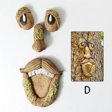 Load image into Gallery viewer, Tree Strange Features Resin Ornaments Funny Old Man Tree Face Outdoor Garden Creative Ornaments Easter Halloween Funky Decoration
