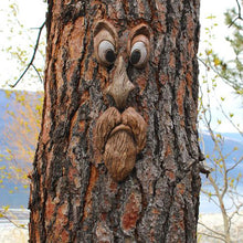 Load image into Gallery viewer, Tree Strange Features Resin Ornaments Funny Old Man Tree Face Outdoor Garden Creative Ornaments Easter Halloween Funky Decoration