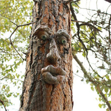 Load image into Gallery viewer, Tree Strange Features Resin Ornaments Funny Old Man Tree Face Outdoor Garden Creative Ornaments Easter Halloween Funky Decoration