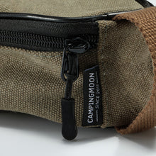 Load image into Gallery viewer, Outdoor Portable Canvas Fabric Shira Cup Bag Camping Tableware Portable Zipper Storage Bag Camping Storage Supplies