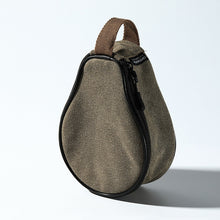 Load image into Gallery viewer, Outdoor Portable Canvas Fabric Shira Cup Bag Camping Tableware Portable Zipper Storage Bag Camping Storage Supplies