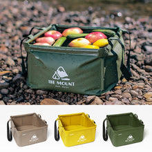 Load image into Gallery viewer, Outdoor Foldable Square Water Basin Portable Travel Wash Basin Picnic Camping Bucket Vegetable Wash Basin 13L/15L