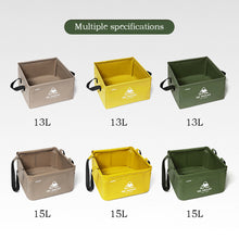 Load image into Gallery viewer, Outdoor Foldable Square Water Basin Portable Travel Wash Basin Picnic Camping Bucket Vegetable Wash Basin 13L/15L