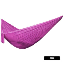 Load image into Gallery viewer, 245*90CM Outdoor Portable Ultra-Light Single Hammock Parachute Cloth Fabric Casual Hanging Chair Swing Floor Mat Picnic Camping Equipment