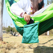 Load image into Gallery viewer, 230*90CM Outdoor Super Light Hammock Nylon Parachute Cloth Fabric Picnic Camping Leisure Hanging Chair Single Model