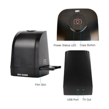 Load image into Gallery viewer, 135 Film Slide Scanner Converter Portable Negative Film Scanner 8 Megapixel CMOS Slides & Negatives to Digital JPEG Photos