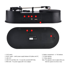 Load image into Gallery viewer, 33/45RPM Retro Professional Vinyl Disc Music Record player turntable Converter to MP3 TF Card/USB Turntable Vinyl Disks Player