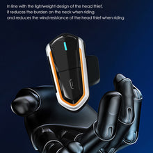 Load image into Gallery viewer, QCC Program Motorcycle Helmet Bluetooth Headset With Intercom Intelligent Noise Reduction 2 People 300 Meters Intercom