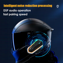 Load image into Gallery viewer, QCC Program Motorcycle Helmet Bluetooth Headset With Intercom Intelligent Noise Reduction 2 People 300 Meters Intercom