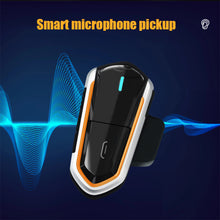 Load image into Gallery viewer, QCC Program Motorcycle Helmet Bluetooth Headset With Intercom Intelligent Noise Reduction 2 People 300 Meters Intercom