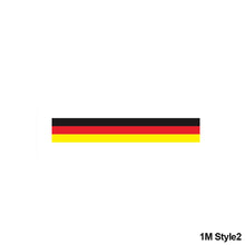 Load image into Gallery viewer, 1M/2M/3M X 15cm Width Car Stickers and Decals For BMW Vinyl Auto Side Body Strip Decal Germany Italy French Russia Spain National Flag Pesonalized