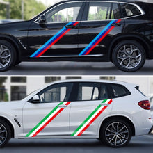 Load image into Gallery viewer, 1M/2M/3M X 15cm Width Car Stickers and Decals For BMW Vinyl Auto Side Body Strip Decal Germany Italy French Russia Spain National Flag Pesonalized