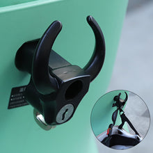 Load image into Gallery viewer, Universal Motorcycle Helmet Lock Bike Handlebar Helmet Anti-theft Safety Metal Horn Style Lock Accessories