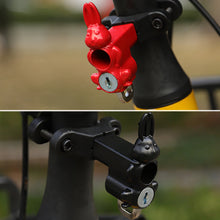 Load image into Gallery viewer, Motorcycle Helmet Lock Bike Handlebar Helmet Anti-theft Safety Metal Cute Rabbit Style Lock Accessories