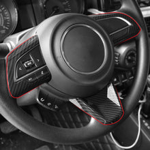 Load image into Gallery viewer, 3Pcs Carbon Fiber Car Steering Wheel Decoration Cover Trim Stickers For Suzuki Jimny 2019 - 2022 Accessories