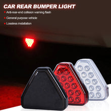 Load image into Gallery viewer, Universal F1 Style Car Brake Signal Lamp Triangle Sporty LED Rear Fog Light Tail Third Brake Lamp Tail Stop Strobe Light