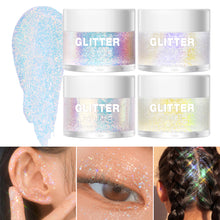 Load image into Gallery viewer, 4 Colors Colorful Highlighter Gel Brightening Moisturizing Smooth Shimmer Gel Body Hair Face Multipurpose Highlighter Gel Makeup Cosmetics