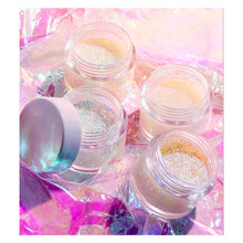 Load image into Gallery viewer, 4 Colors Colorful Highlighter Gel Brightening Moisturizing Smooth Shimmer Gel Body Hair Face Multipurpose Highlighter Gel Makeup Cosmetics