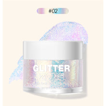 Load image into Gallery viewer, 4 Colors Colorful Highlighter Gel Brightening Moisturizing Smooth Shimmer Gel Body Hair Face Multipurpose Highlighter Gel Makeup Cosmetics
