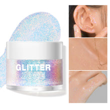 Load image into Gallery viewer, 4 Colors Colorful Highlighter Gel Brightening Moisturizing Smooth Shimmer Gel Body Hair Face Multipurpose Highlighter Gel Makeup Cosmetics