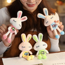 Load image into Gallery viewer, 1pc Love Rabbit Plush Toy Rabbits Stuffed Toys Key Chain Pendant Gifts for Children Kids Toy Wedding Gifts