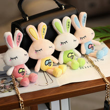 Load image into Gallery viewer, 1pc Love Rabbit Plush Toy Rabbits Stuffed Toys Key Chain Pendant Gifts for Children Kids Toy Wedding Gifts