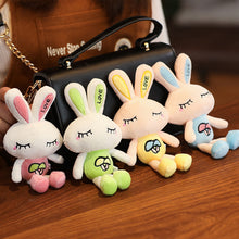 Load image into Gallery viewer, 1pc Love Rabbit Plush Toy Rabbits Stuffed Toys Key Chain Pendant Gifts for Children Kids Toy Wedding Gifts