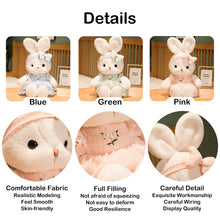 Load image into Gallery viewer, 40cm Cute Rabbit Plush Toy with Bow Knot Hair Band Long Ear Soft Stuffed Bunny Doll Sleeping Toy Girls Kids Baby Plush Animal Birthday Gifts