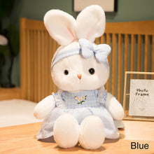 Load image into Gallery viewer, 40cm Cute Rabbit Plush Toy with Bow Knot Hair Band Long Ear Soft Stuffed Bunny Doll Sleeping Toy Girls Kids Baby Plush Animal Birthday Gifts