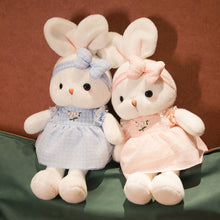 Load image into Gallery viewer, 40cm Cute Rabbit Plush Toy with Bow Knot Hair Band Long Ear Soft Stuffed Bunny Doll Sleeping Toy Girls Kids Baby Plush Animal Birthday Gifts